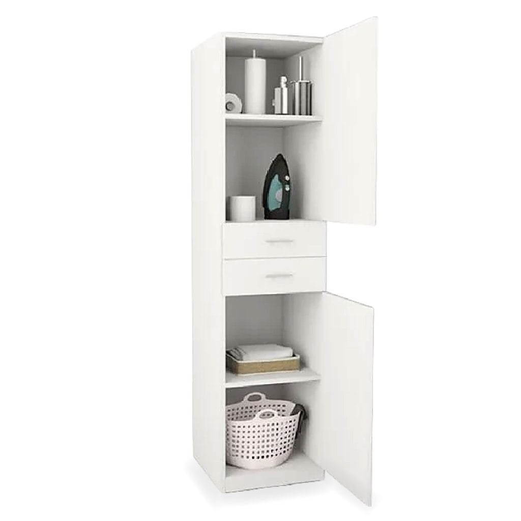 Organizer Per Credenza Copco Basics - Scaffale Rotante Bianco/Grigio 30 Cm Per Dispensa Cucina - Foto 3