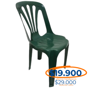 SILLA PLASTICO NIKOLAS APILABLE VERDE