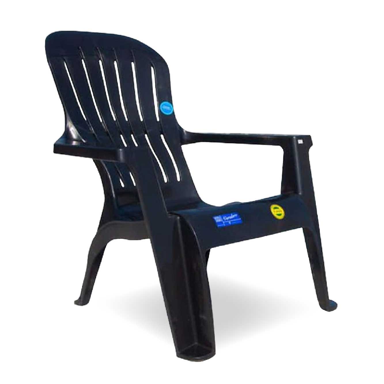 SILLÓN PLÁSTICO VARADERO COD. 610 NEGRO