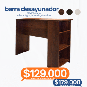 BARRA DESAYUNADOR 3 ESTANTES COD. 570