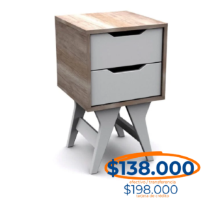 MESA LUZ 2 CAJONES WINCO BALTICO