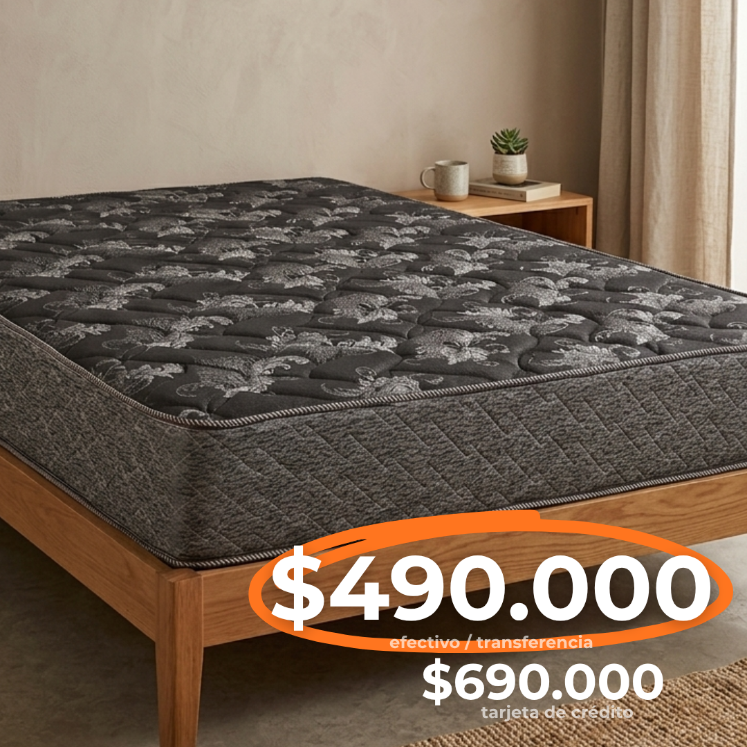 COLCHON 140X190CM INTENSE EURO ESPUMA 27CM 28KG DENSIDAD