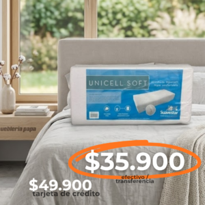 ALMOHADA 80CM SUAVESTAR HIPERSOFT DOBLE