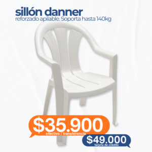 SILLÓN REFORZADO DANNER BLANCO