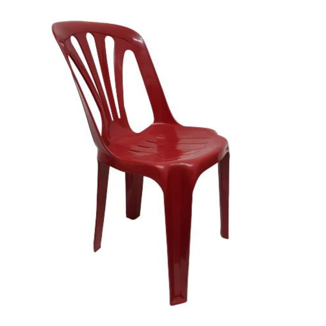 SILLA PLASTICO NIKOLAS APILABLE ROJO