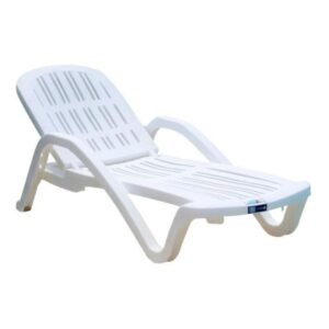 REPOSERA PLASTICA MIAMI BLANCA