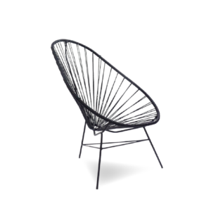 SILLÓN ACAPULCO ESTRUCTURA NEGRA COLORES VARIOS