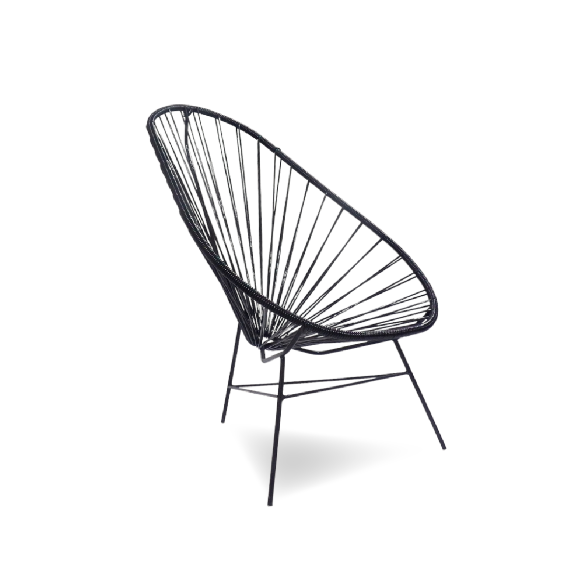 SILLÓN ACAPULCO ESTRUCTURA NEGRA COLORES VARIOS