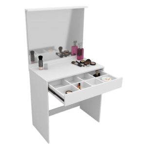 TOCADOR MAQUILLADOR CON ESPEJO Y CAJÓN 1429 BLANCO