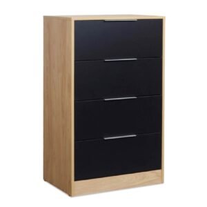 CHIFONIER MURANO 59X101X43CM HICKORY / NEGRO