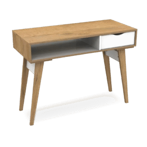 ESCRITORIO 334020  TOUCH 1 CAJÓN 1 ESTANTE 100 CM BLANCO ROBLE MIEL