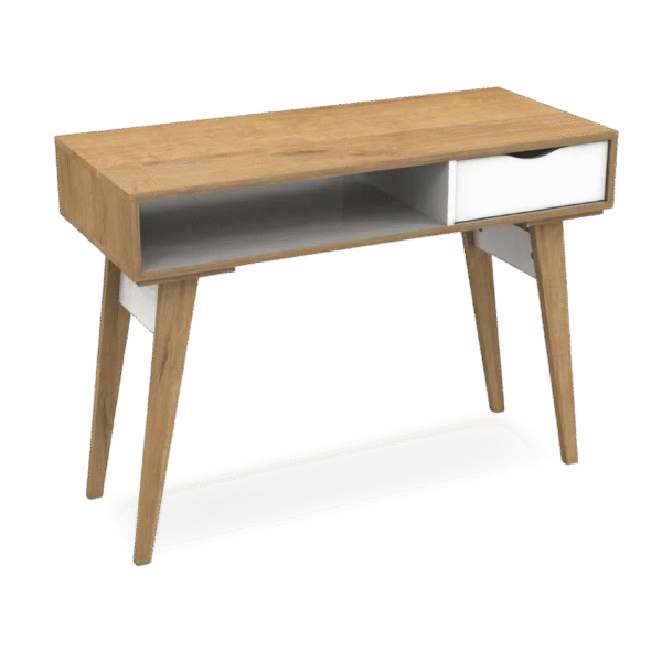 ESCRITORIO 334020  TOUCH 1 CAJÓN 1 ESTANTE 100 CM BLANCO ROBLE MIEL