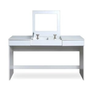 ESCRITORIO CAMARIN 131,5cm C/ESPEJO MESINA BLANCO
