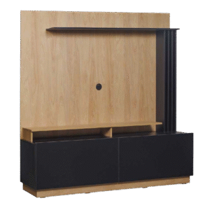 MODULAR CENTRO DE ENTRETENIMIENTO SCALETTA MESINA HICKORY/NEGRO 65''