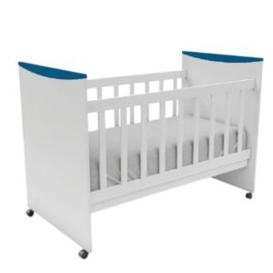CUNA SIMPLE EKO310 C/ RUEDAS - AZUL