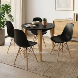 JUEGO DE COMEDOR OSLO BLACK