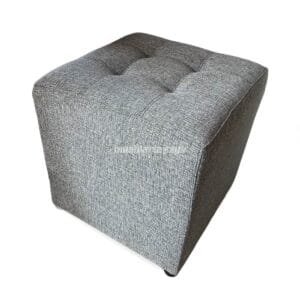 CUBO CUADRADO 45 X 45 CM LISO TAPIZADO RÚSTICO A ELECCIÓN