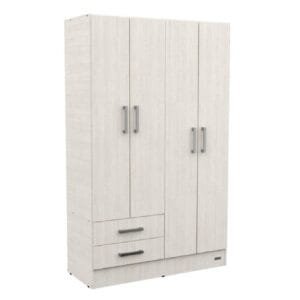 PLACARD KABUL 4 PUERTAS 2 CAJONES GRIS ANDINO