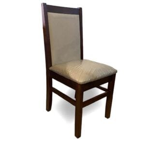 SILLA  PINO PACIFICO RESPALDO TAPIZADO PANA BEIGE - ASIENTO PANA BEIGE  227 CASTAÑO