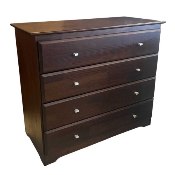 COMODA 4 CAJONES BRESCIA PINO 1527 CASTAÑO