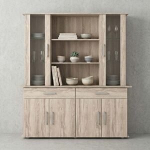 MODULAR 160CM 6 PUERTAS 2 CAJONES ABEDUL 226