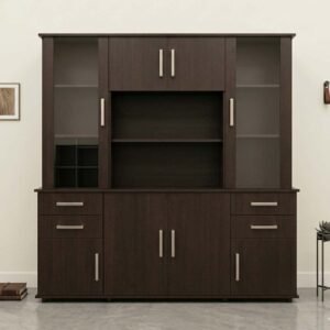 MODULAR 185CM 8 PUERTAS 4 CAJONES WENGUE 201