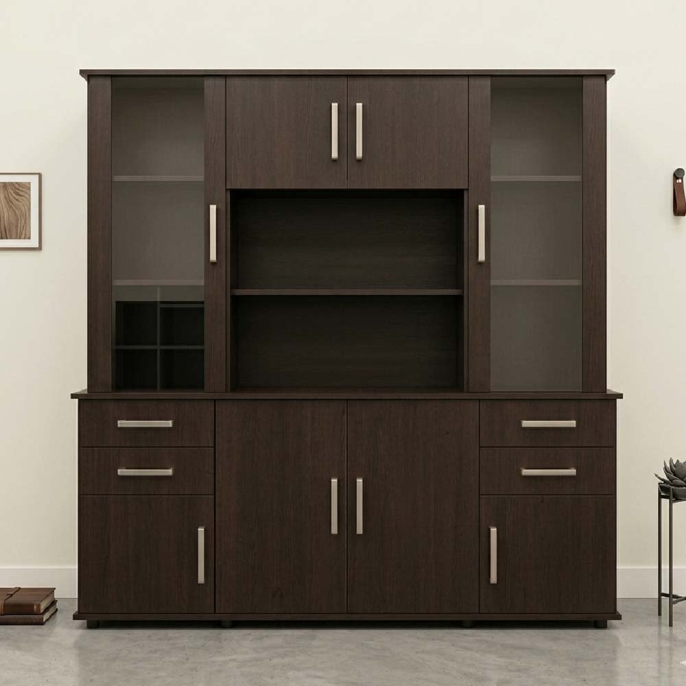 MODULAR 185CM 8 PUERTAS 4 CAJONES WENGUE 201