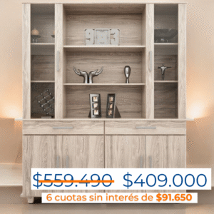 MODULAR 160CM 6 PUERTAS 2 CAJONES ABEDUL 226