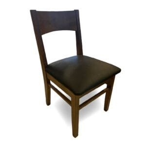 SILLA  GIOVA PINO AMBAR 1402 CUERINA NEGRO