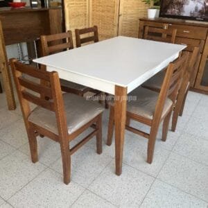 JUEGO DE COMEDOR MEDITERRANEO CAOBA