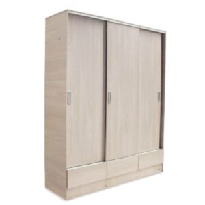 PLACARD 181X55X222CM 3 CORREDIZOS 3 CAJONES 633