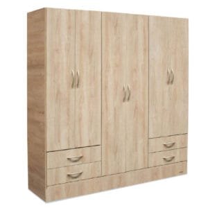 PLACARD 182X48X186CM 6 PUERTAS 4 CAJONES 916 SAVANNA