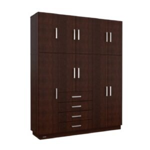 PLACARD KABUL PLUS 10 PUERTAS 174X214CM TABACO