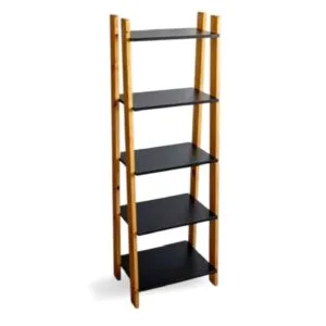 TORRE PINO ESCANDINAVA 5 ESTANTES 169 CASTAÑO COMB. NEGRO