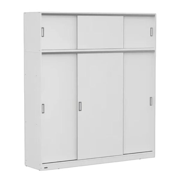 PLACARD + BAULERA KABUL 220X242CM 3 PUERTAS CORREDIZAS BLANCO