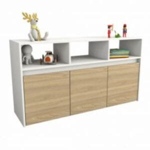 JUGUETERO 3 CAJONES CON RUEDAS 127CM 3038 OLMO / EVEREST