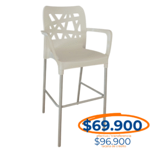 BANQUETA FRANCA C/ APOYA BRAZOS BLANCO CÓD. 1350