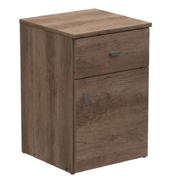 MESA DE LUZ SEUL 1 PUERTA 1 CAJON NEBRASKA GRIS