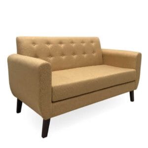 SILLÓN MILO DOS CUERPOS TELA RÚSTICA CITY MANGO