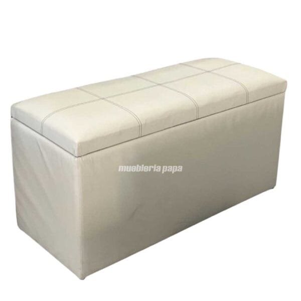 BAUL ECO.CON COSTURAS 1.00 MTS TAP. CUERINA BEIGE