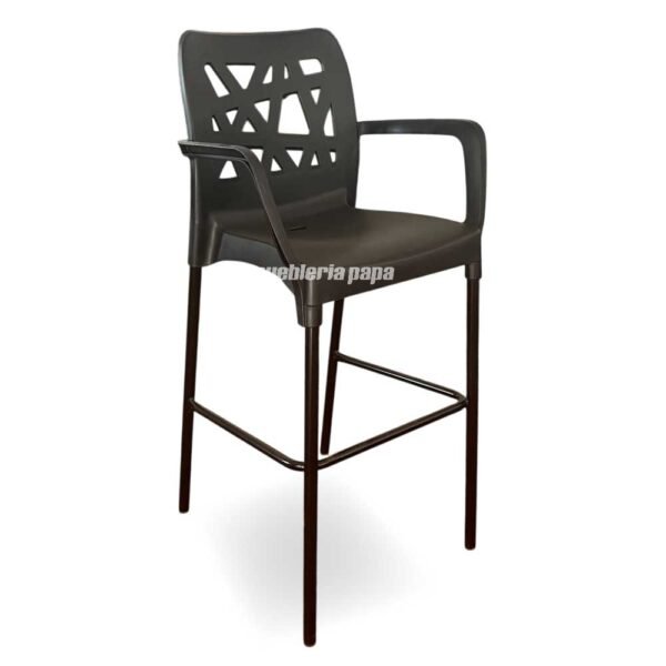 BANQUETA FRANCA C/ APOYA BRAZOS NEGRO CÓD. 1350