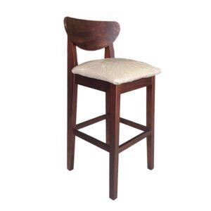 BANQUETA PINO NORWAY ASIENTO ALPHA  BEIGE 138 CAOBA