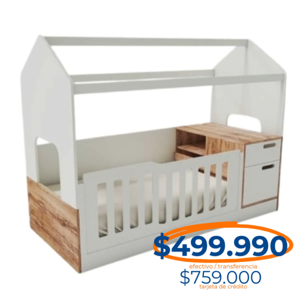 CUNA FUNCIONAL MONTESSORI SIN CARRO NORDIC  N110 BLANCO