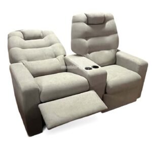 SILLÓN POLTRONA FRIDA DOBLE RECLINABLE CON POSAVASOS TELA PREMIUM COLOR A ELECCIÓN