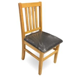 SILLA  PINO PACIFICO VERTICAL TAPIZADO ALPHA GRIS OSCURO  228 MIEL