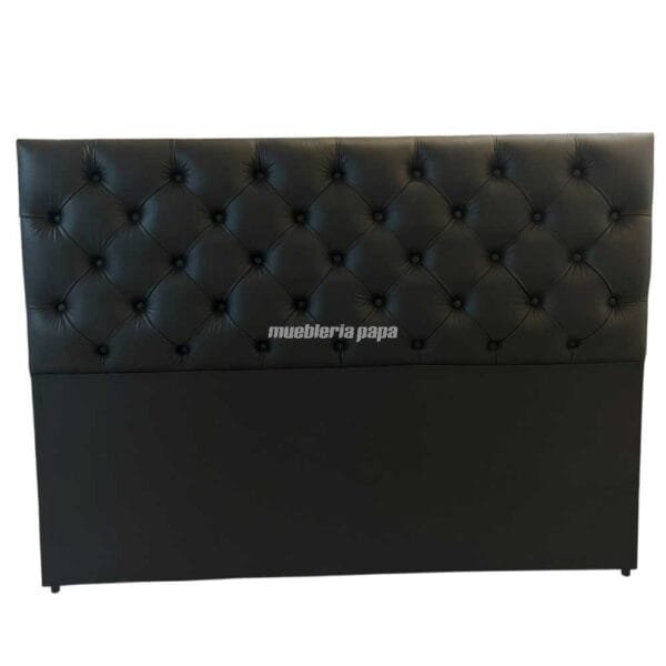 RESPALDO CAPITONE KING (210cm) TAP. CUERINA NEGRO