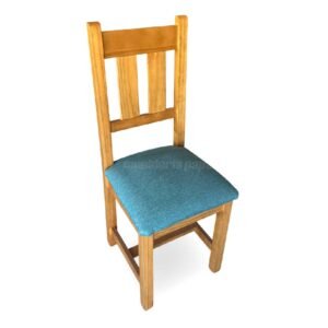 SILLA SILVIA PINO 1401 MIEL CLARO MAFIA AZUL