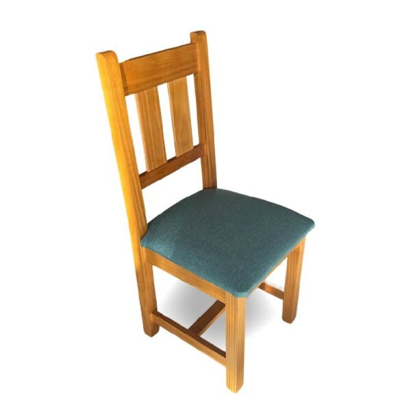 SILLA SILVIA PINO 1401 MIEL CLARO MAFIA AZUL
