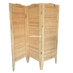 BIOMBO TERCIADO PINO RÚSTICO NATURAL