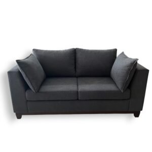 SILLÓN DOS CUERPOS FRANCAVILLA PANA SHOT NICKEL PATAS MADERA